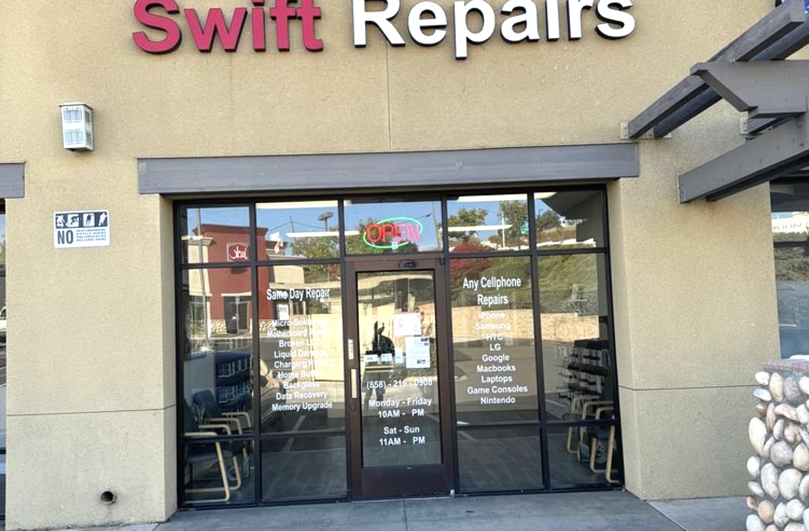Swift Repairs storefront in Rancho Penasquitos